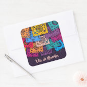 Kleurrijke Dia de Muertos banners | Sticker (Envelop)
