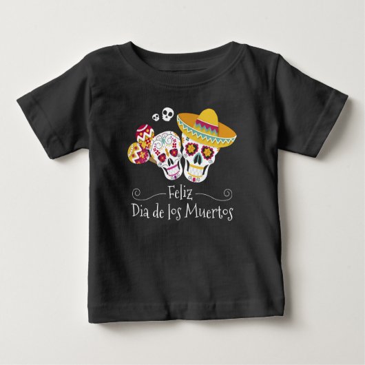 Kleurrijke Dia de Muertos Party | Sleeve Shirt (Voorkant)