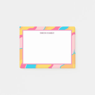 Kleurrijke diagonaal-strips post-it® notes