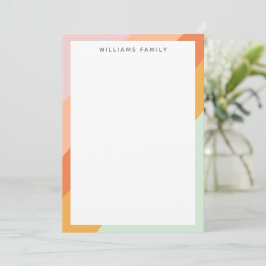 Kleurrijke diagonale strepen Retro Sweet Snoep pas (Staand voorkant)