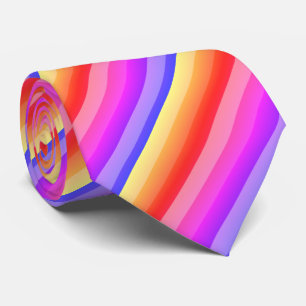 kleurrijke diagonale strepen stropdas