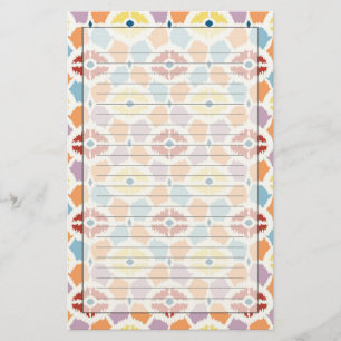 Kleurrijke diamanten die geometrisch zijn briefpapier