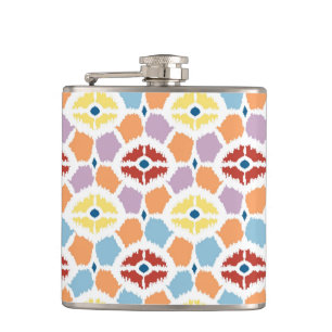 Kleurrijke diamanten die geometrisch zijn heupfles