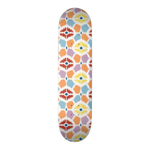 Kleurrijke diamanten die geometrisch zijn skateboard