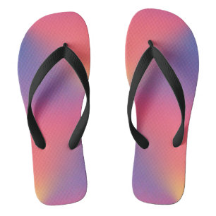Kleurrijke diamantvormen regenboog teenslippers