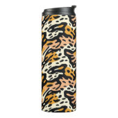 Kleurrijke Dierenprint 01 Thermosbeker (Gedraaid links)