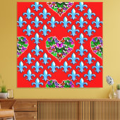 Kleurrijke Digitale 3D Canvas Art – Perfect Wall D (Insitu (Woonkamer))