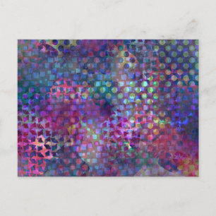 Kleurrijke Digitale Abstracte Kunst Briefkaart