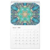 Kleurrijke digitale Abstracte kunstkalender elk ja Kalender (Jan 2026)