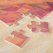 Kleurrijke digitale afbeelding kleine tabby kat op legpuzzel (Zijkant)