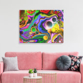 Kleurrijke digitale kunstkleurschilderingen met bl canvas afdruk (Insitu (Woonkamer))