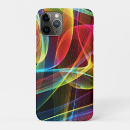 Kleurrijke Digitale Lintjes Patroon iPhone 11 Pro Hoesje