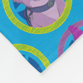 Kleurrijke Dino Ranch Patroon Fleece Deken (Hoek)