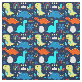 Kleurrijke dinosaurussen en regenbogen stof