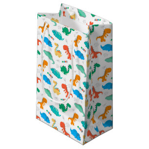 Kleurrijke Dinosaurussen Kinderen Verjaardagsfeest Klein Cadeauzakje