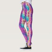 Kleurrijke Disco Faux Glitter Leggings (Links)