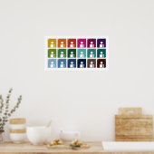 Kleurrijke diskettes poster (Keuken)