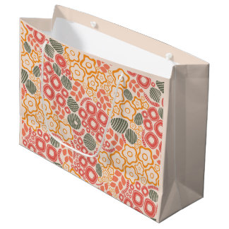 Kleurrijke Disty Bloemen Gift Bag Groot Cadeauzakje