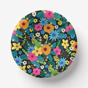 Kleurrijke Ditsy Bloemen Bloempatroon Ontwerp-4378 Papieren Kommen