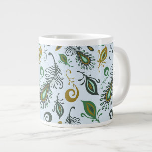 Kleurrijke diverse veren jumbo beker