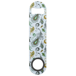 Kleurrijke diverse veren speed flessenopener