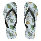 Kleurrijke diverse veren teenslippers (Voetbed)