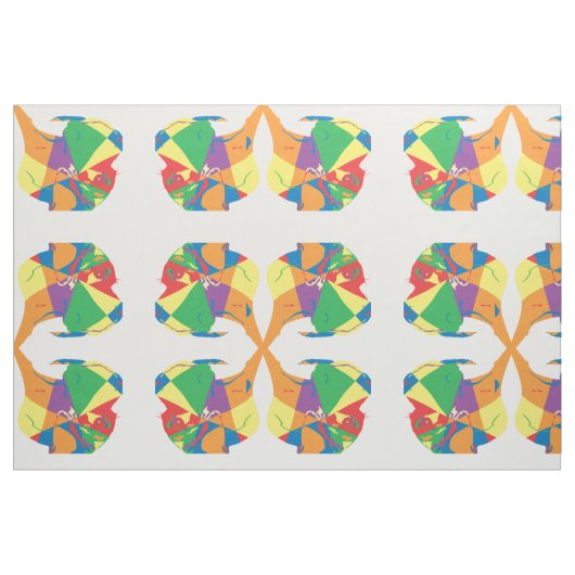 Kleurrijke Dog Argh! I mean: Kleurrijke Duitse Dog Stof (Fat Quarter)