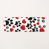 Kleurrijke dog schildert afdrukken en hoort aangep yogamat (Voorkant (horizontaal))