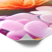 Kleurrijke dolfijn in een Floral Ocean - Ocean Lov Poster (Hoek)