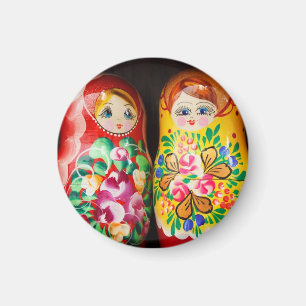 Kleurrijke Doll Matryoshka Magneet
