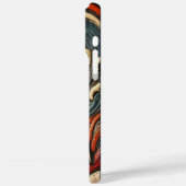 Kleurrijke Dolphin Relief Design Case-Mate iPhone Case (Achterkant / Links)