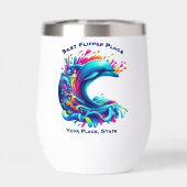 Kleurrijke Dolphin Splash (Achterkant)