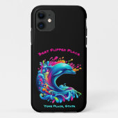 Kleurrijke Dolphin Splash Case-Mate iPhone Case (Achterkant)