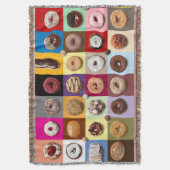 Kleurrijke donuts gooien deken (Voorkant Verticaal)