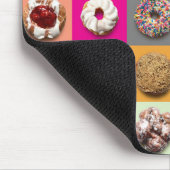 Kleurrijke donuts mousepad muismat (Hoek)