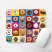Kleurrijke donuts mousepad muismat (Met muis)