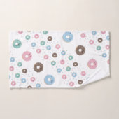 Kleurrijke donuts patroon handdoek set (Handdoek)
