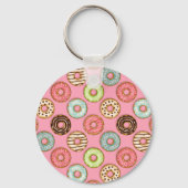 Kleurrijke donuts sleutelhanger (Achterkant)