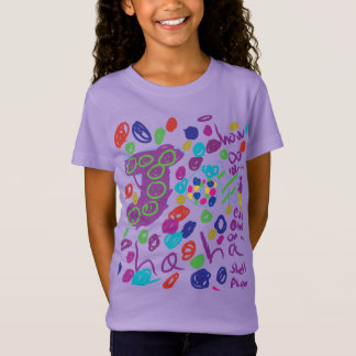 Kleurrijke Doodle Chaos voor Kinderen T-shirt