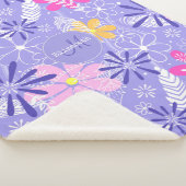 kleurrijke doodle floral boho veegt paisleuzen sherpa deken (3/4)