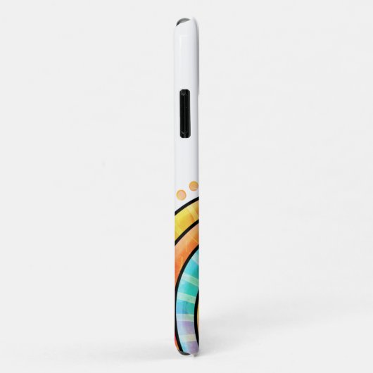 Kleurrijke Doodles en Zwemmen met naam Case-Mate iPhone Case (Achterkant/rechts)