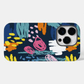 Kleurrijke doodling krabbels trendy moderne kunst Case-Mate iPhone case (Achterkant (horizontaal))