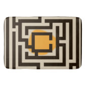 Kleurrijke doolhof patroon op aangepaste kleur badmat (Voorkant)