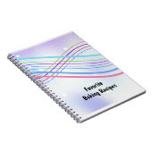 Kleurrijke Draaikolk van Lint Notitieboek (Rechterzijde)