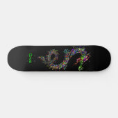 Kleurrijke dragon aangepaste skateboard (Horizontaal)