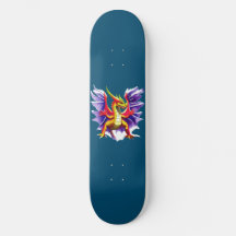 Kleurrijke Dragon Fantasy Skateboard