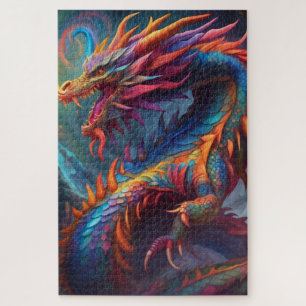 Kleurrijke Dragon puzzel