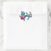 Kleurrijke Dragon Sticker (Tas)
