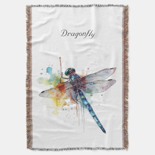 Kleurrijke Dragonfly aanpasbaar Deken