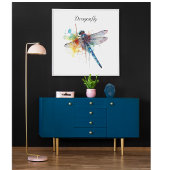 Kleurrijke Dragonfly aanpasbaar Poster